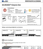 <B>MONTAGEVEJLEDNING:</b>
Kingsize Duo (Dansk PDF)