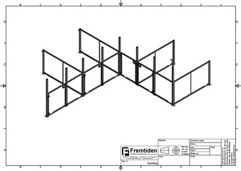 Eksempel på 3D tegning af 2 ponybokse